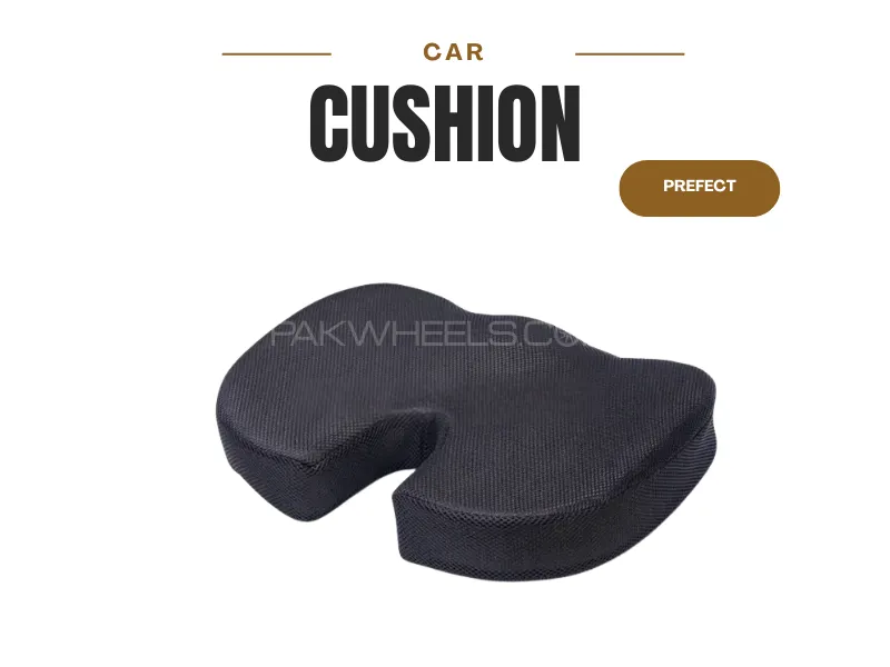 1Pc Durable Car Seat Cushion | Comfortable & Breathable | Universal Fit for All Vehicles 1Pc Durable Car Seat Cushion | Comfortable & Breathable | Universal Fit for All Vehicles Image-1