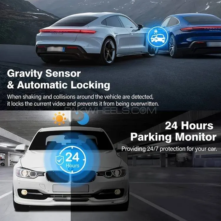 3 Channel Dash Cam 1080P Front and Rear Inside Car Camera WiFi APP Control Night Vision 3 Channel Dash Cam 1080P Front and Rear Inside Car Camera WiFi APP Control Night Vision Image-2