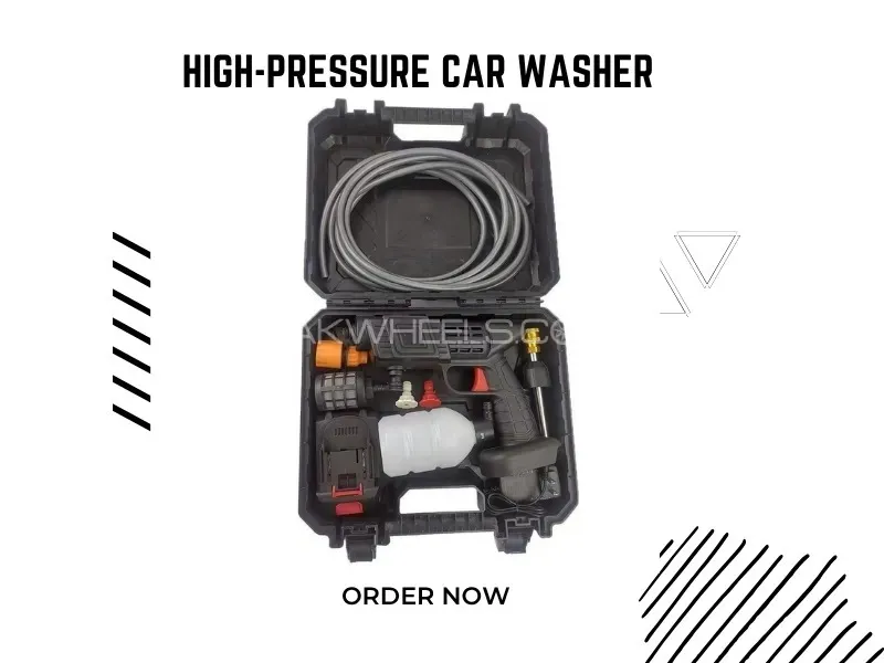 48V Rechargeable Cordless High-Pressure Car Washer – Portable Power Cleaning Kit with Foam Bottle 48V Rechargeable Cordless High-Pressure Car Washer – Portable Power Cleaning Kit with Foam Bottle Image-1