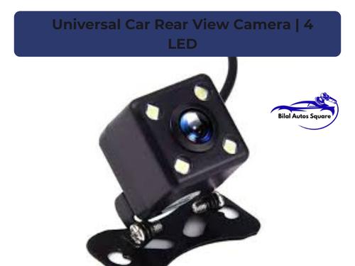 Universal Waterproof Rear View Camera with 4 LEDs – Wide Angle Backup Parking Assistance Universal Waterproof Rear View Camera with 4 LEDs – Wide Angle Backup Parking Assistance
