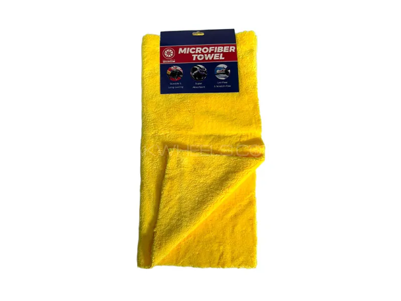 PakWheels Car Care - Microfiber Towel 40X40 500GSM - Edgless - After Polish & Cleaning (Pack Of 1) PakWheels Car Care - Microfiber Towel 40X40 500GSM - Edgless - After Polish & Cleaning (Pack Of 1) Image-2