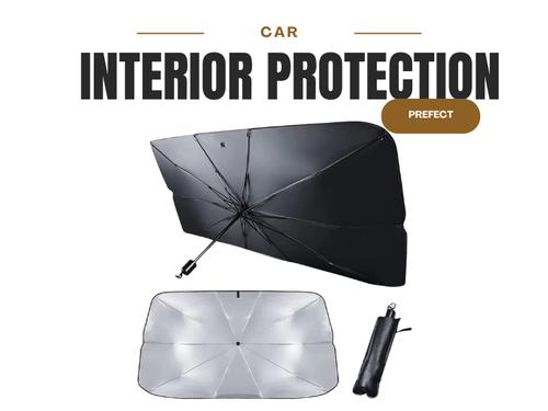 Foldable Car Sun Shade Umbrella | UV Protection | Heat Reflective Windshield Cover Foldable Car Sun Shade Umbrella | UV Protection | Heat Reflective Windshield Cover