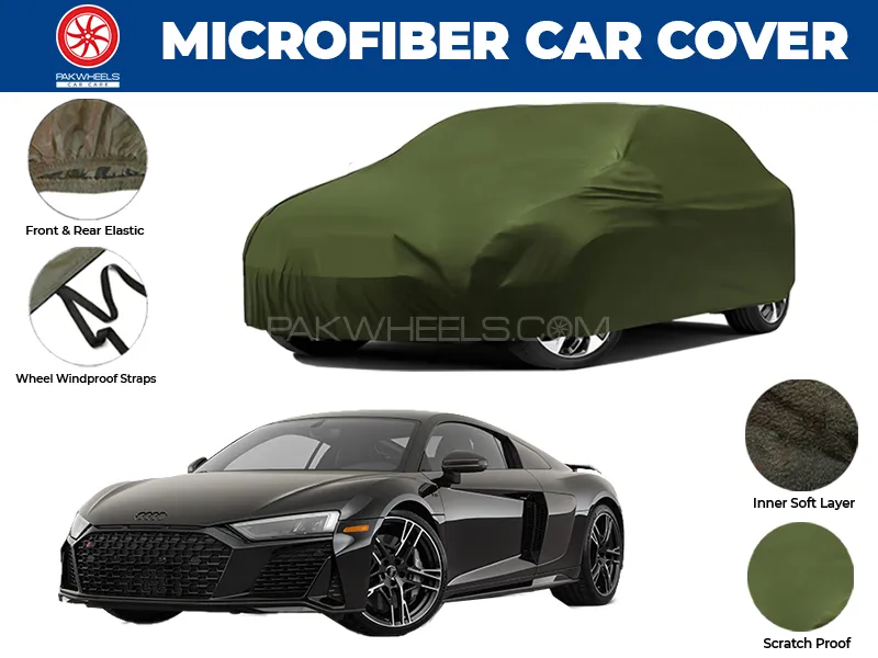 Audi R8 2007-2018 | Water Repellent and Anti Scratch Microfiber Car Top Cover Image-1