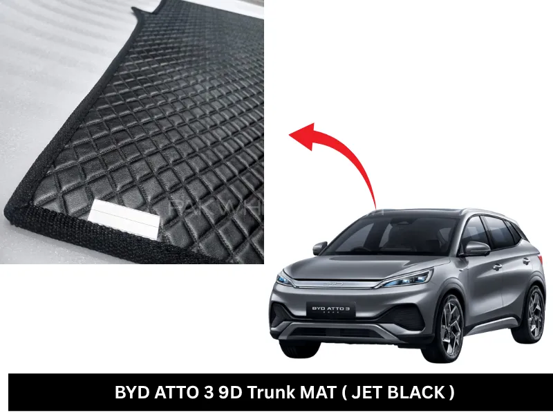 BYD ATTO 3 9D Trunk MAT ( JET BLACK ) Image-1