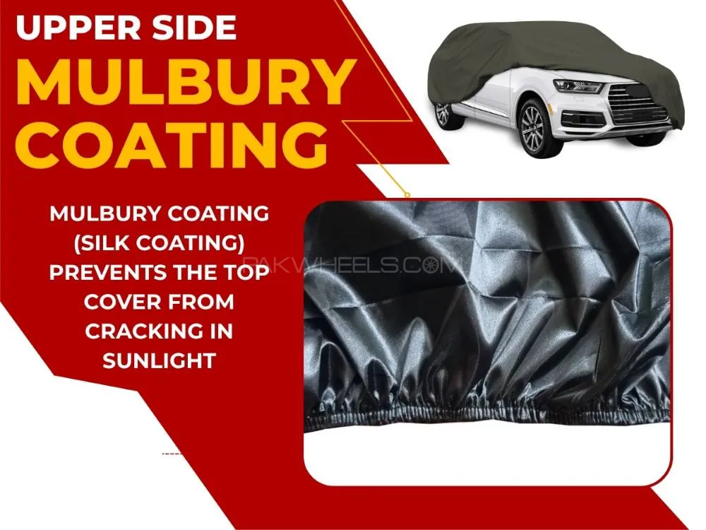 Honda City 2021 - 2025 Top Cover | Upper Side Mulbury Coating | Anti-Heat | Dust & Water Proof Honda City 2021 - 2025 Top Cover | Upper Side Mulbury Coating | Anti-Heat | Dust & Water Proof Image-2