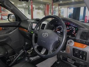 Toyota Prado TX-LIMITED

FIRST OWNER , 100% Original , very very well kept as weekend car
5A Grade Original Auction Report available
Ganador Muffler from Japan
Lift Up Suspension from Japan 
Import Mileage : 14,168 KM
Current Mileage : 56,010
Model : 2005
Registered : 2008

One of a kind in its category , Extreme low driven Vehicle
Dont Miss It.