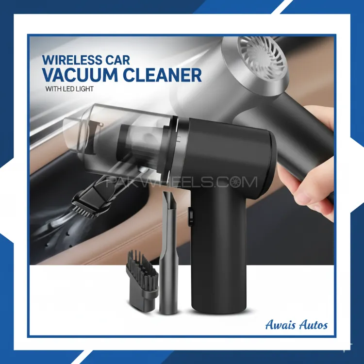 3 in 1 Portable Vacuum Cleaner | Duster & Air Blower | Wireless Handheld for Car & Home Image-1
