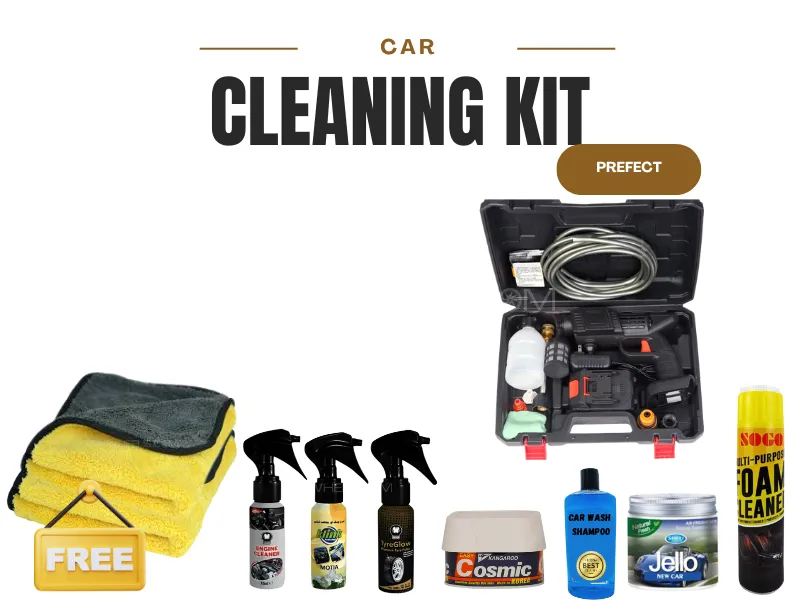 Premium Rechargeable Cordless Car Cleaning Kit | 48V High-Pressure Washer | Foam Bottle & Detailing  Premium Rechargeable Cordless Car Cleaning Kit | 48V High-Pressure Washer | Foam Bottle & Detailing  Image-1