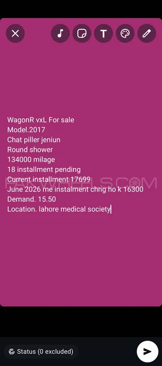 Suzuki Wagon R 2017 for Sale in Lahore Suzuki Wagon R 2017 for Sale in Lahore Image-20