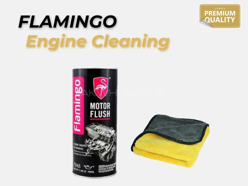 Flamingo 5-Min Motor Flush 443ml | Deep Engine Cleaner | Reduces Friction & Fuel Consumption Image-1