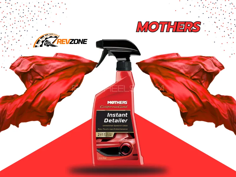 Mothers 2-in-1 Instant Detailer & Clay Bar Lubricant – 473ml (16oz) | Quick Shine & Smooth Finish  Image-1