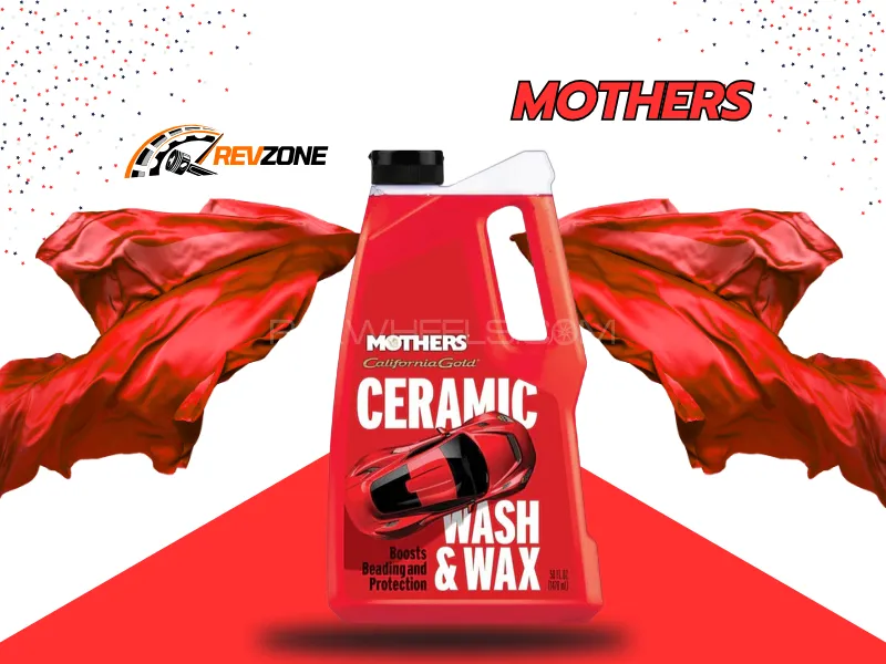 Mothers California Gold Ceramic Wash & Wax – 1478ml (48oz) | SiO₂-Infused Formula | Made in USA Image-1