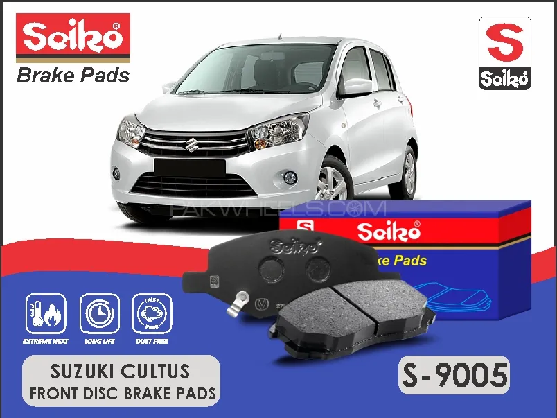 Suzuki Cultus 2017-2023 Premium Seiko Front Disc Brake Pad Image-1