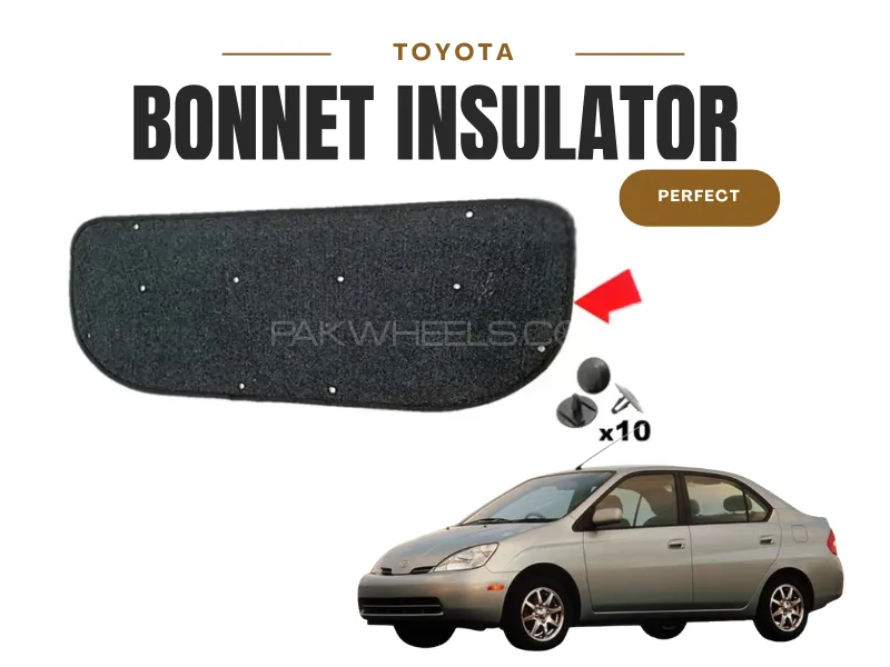 Toyota Prius 1997–2003 Bonnet Hood Insulator Liner | Local Fit Namda Cover | Heat & Sound Shield Image-1
