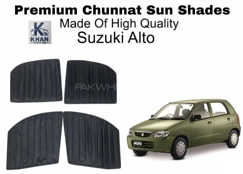 Suzuki Alto old Premium Chunnat Sun Shades Made High Quality double layered high Quality  Image-1