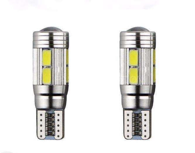 T10 canbus 10SMD High Power Parking Lights WhiteRedGreenBlue Image-1