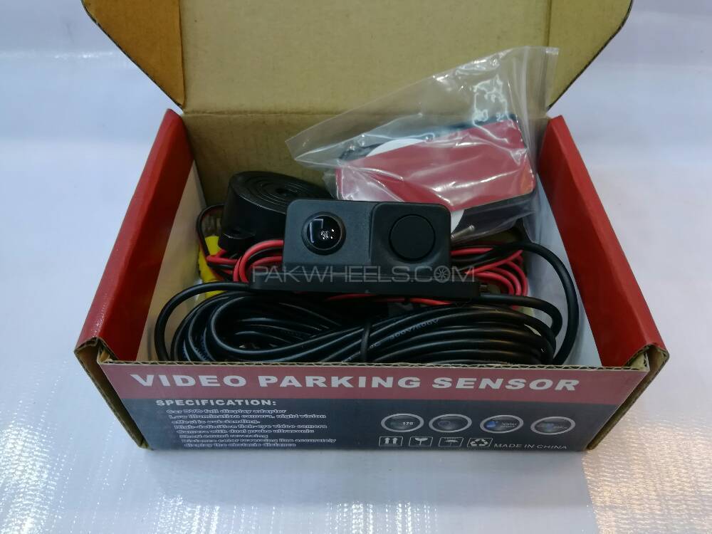 New 2 in 1 Car Parking Sensor & Camera - With Buzzer  Image-1