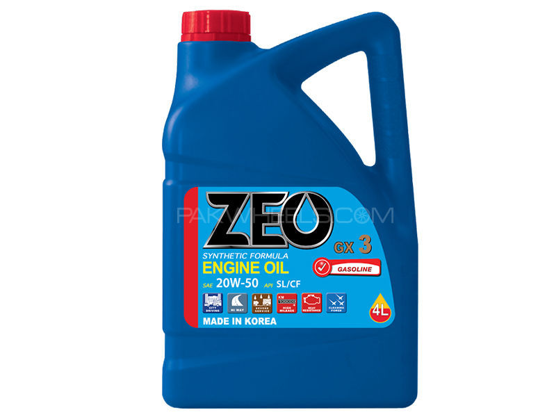 ZEO 1Ltr Synthetic Formula Engine Oil - GX3 20W50 SL/CF Image-1