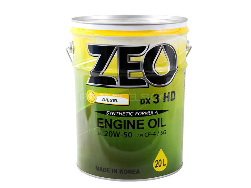 ZEO 20Ltr Synthetic Formula Diesel Engine Oil - DX3 HD 20W50 CF4/SG for sale in Lahore Image-1