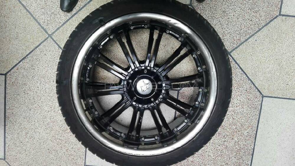 4 piece Alloy rims with Japanese Tyres import from UAE Image-1