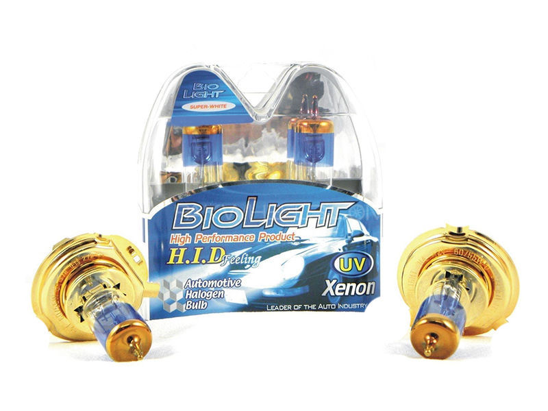 BioLight 12v/100w Extra SuperWhite B4 Gold Platted 9006 Tube Pack 2pcs Image-1