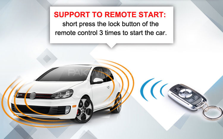 "4 in 1" Keyless Entry + Remote Start + Push Button Start + Security Alarm Image-1