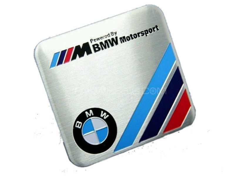 BMW Motorsports Trunk Metal Sticker  Image-1
