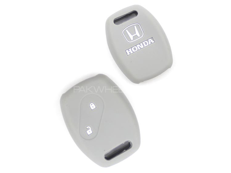 Silicon Key Cover For Honda Civic Reborn - Grey Image-1