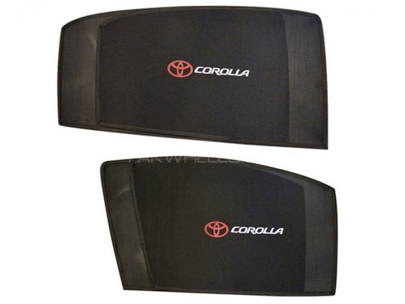 Toyota Corolla  Side Shades With Logo - 2008-2014 Image-1