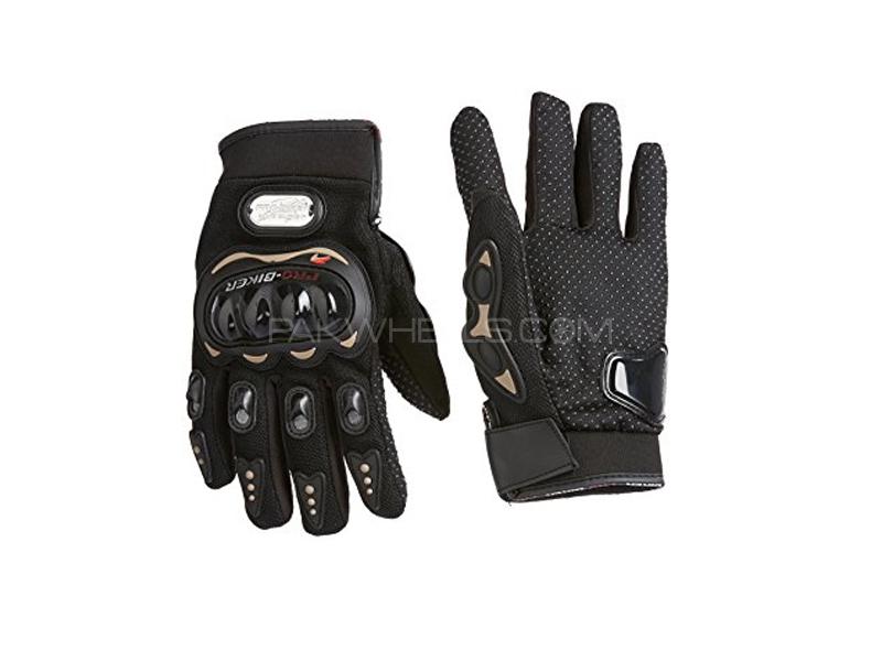 ProBiker Gloves With Protection Black Image-1