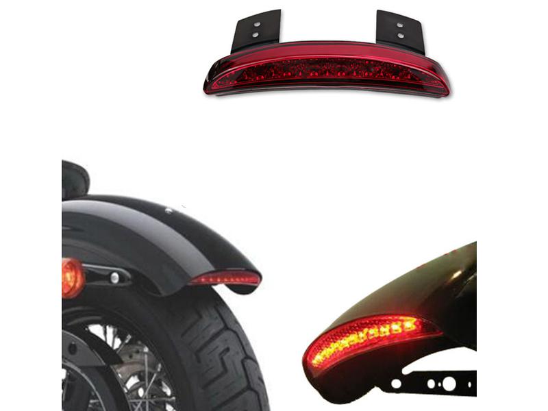 Universal LED Cafe Racer Tail Light Red Image-1