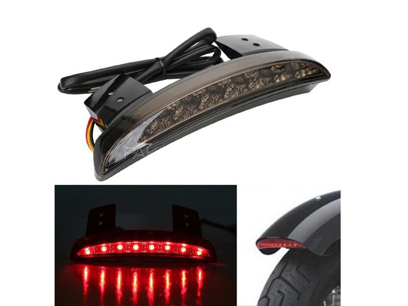 Universal LED Cafe Racer Tail Light Smoke Image-1