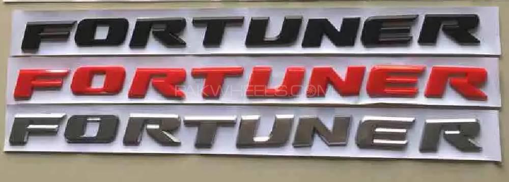 Toyota Fortuner 2017-2018 Alphabets emblem trims Image-1