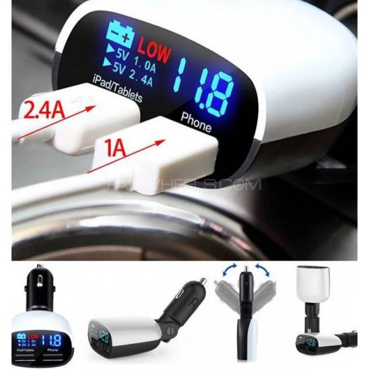 Mobile Charger For Cars 3.4 A 2 Ports Image-1