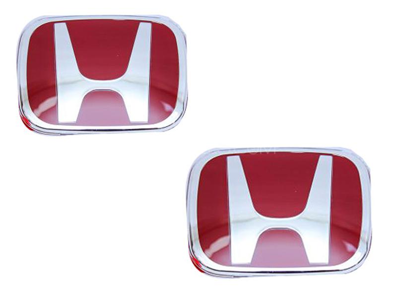 LED Logo - Honda Front And Back Pair Image-1