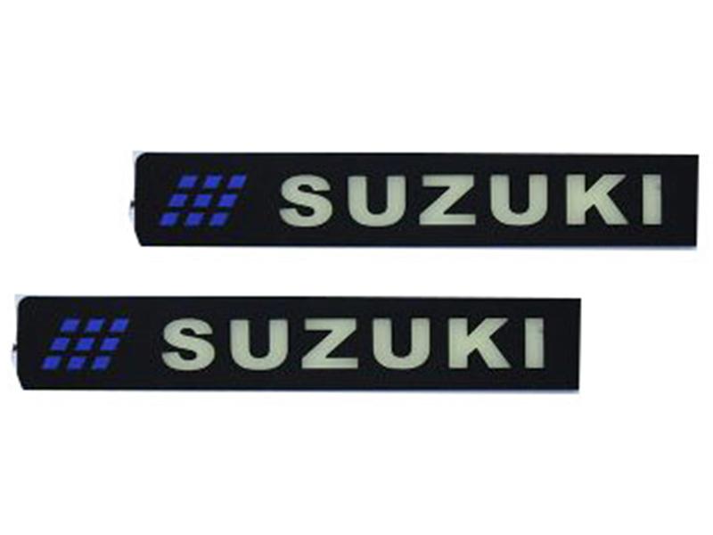 LED Logo - Suzuki White & Blue Image-1