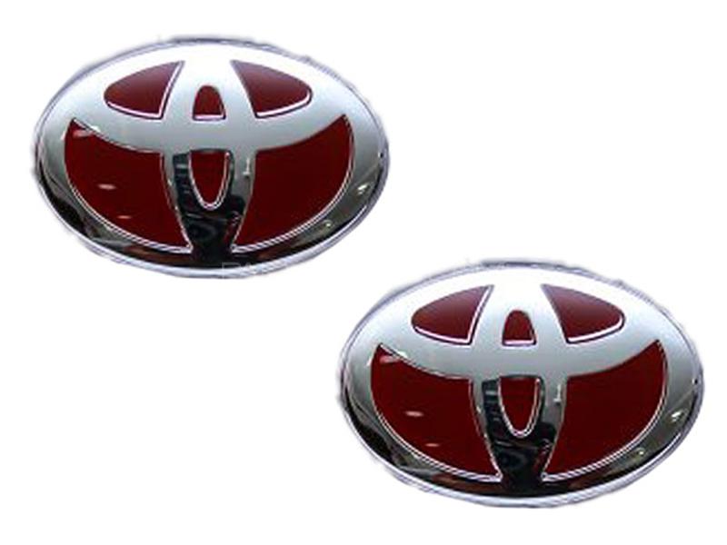 LED Logo -Toyota Front And Back Pair Image-1