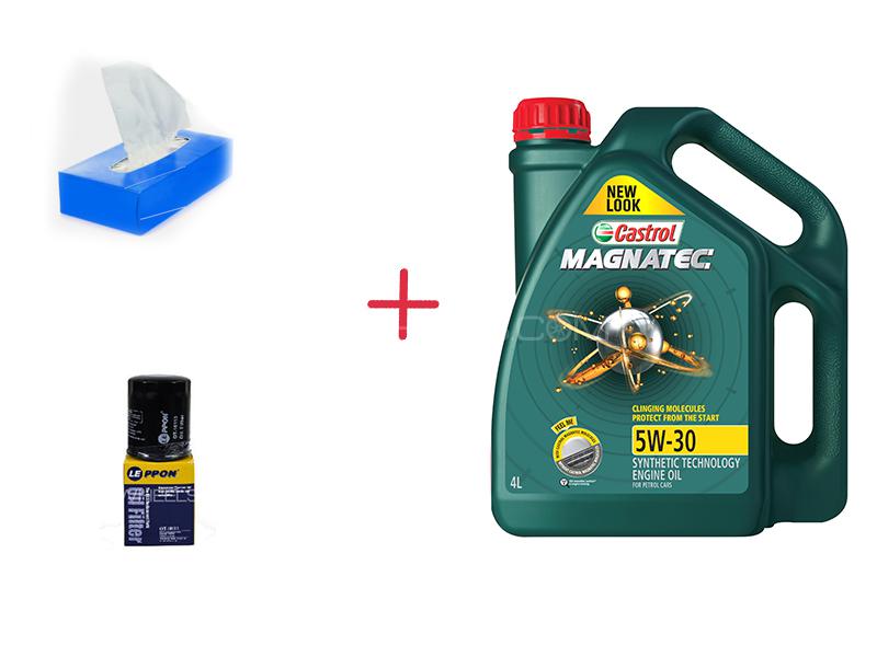 Castrol Magnatec Engine Oil 5w30 4L With Free Oil Filter Image-1