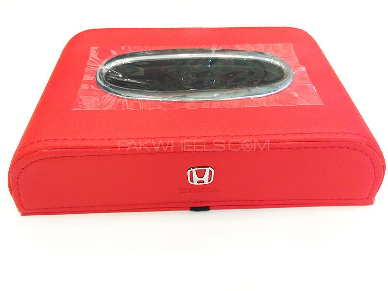 Honda Logo Tissue Box - Red Image-1