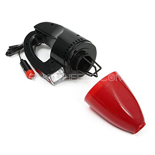 Portable 60W Red Wet And Dry Car Vacuum Cleaner With Led Image-1