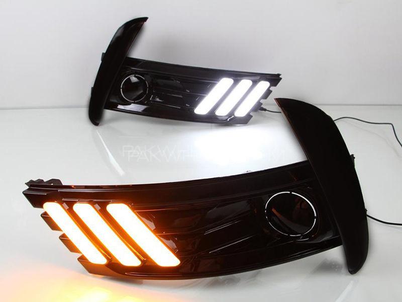 DRL Fog Lamp Cover Mustang Style For Toyota Corolla Facelift 2017-2018 Image-1