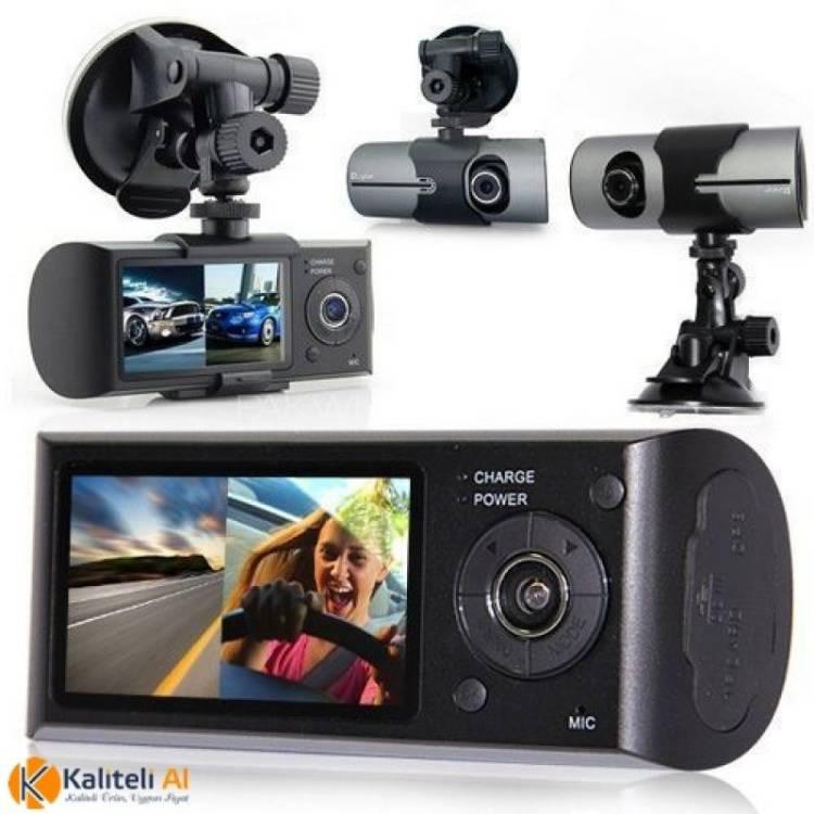 Recording Car DVR with Double Camera and GPS Recorder R300 Image-1