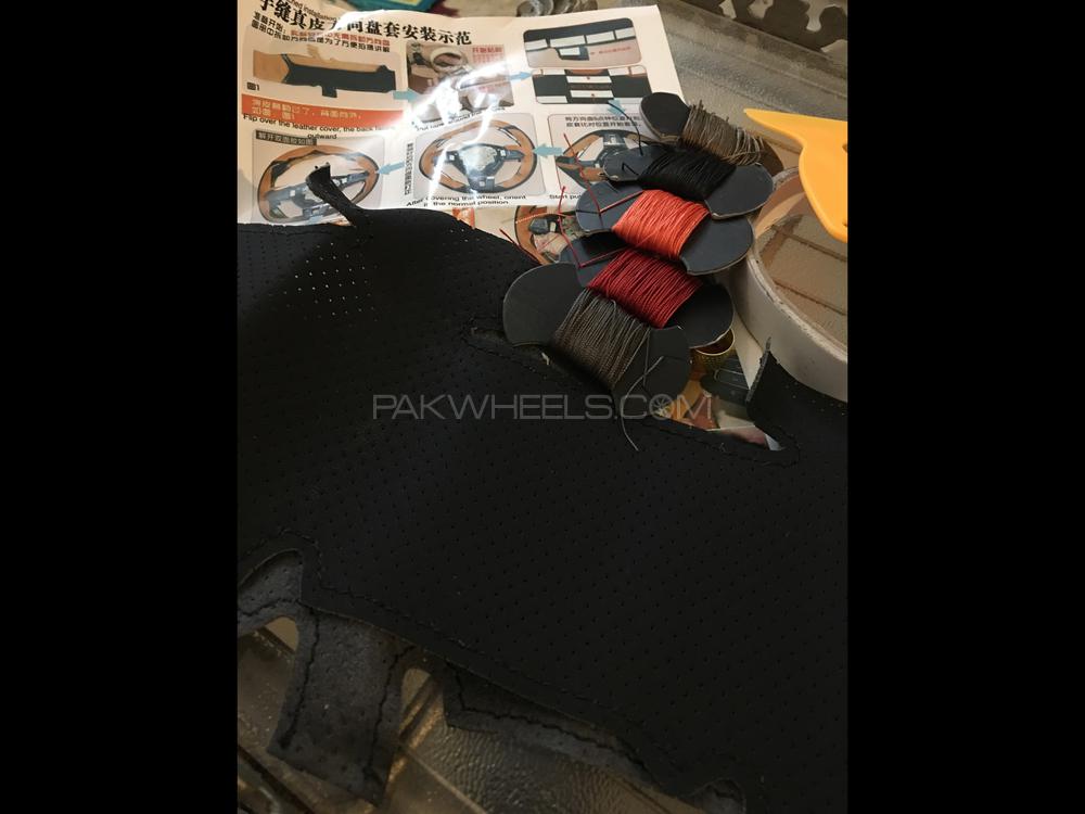 steering cover genuine leather full kit Image-1