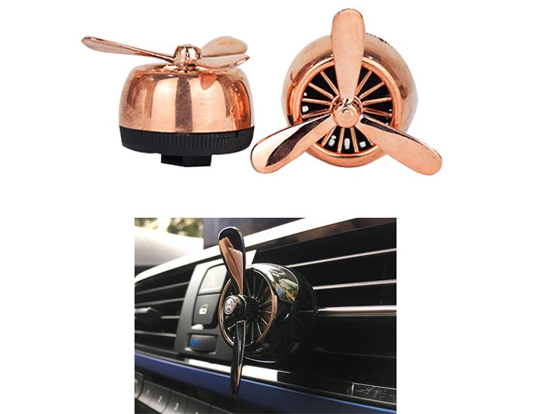 Fan Style Dual Ac Grill Perfume Copper Image-1