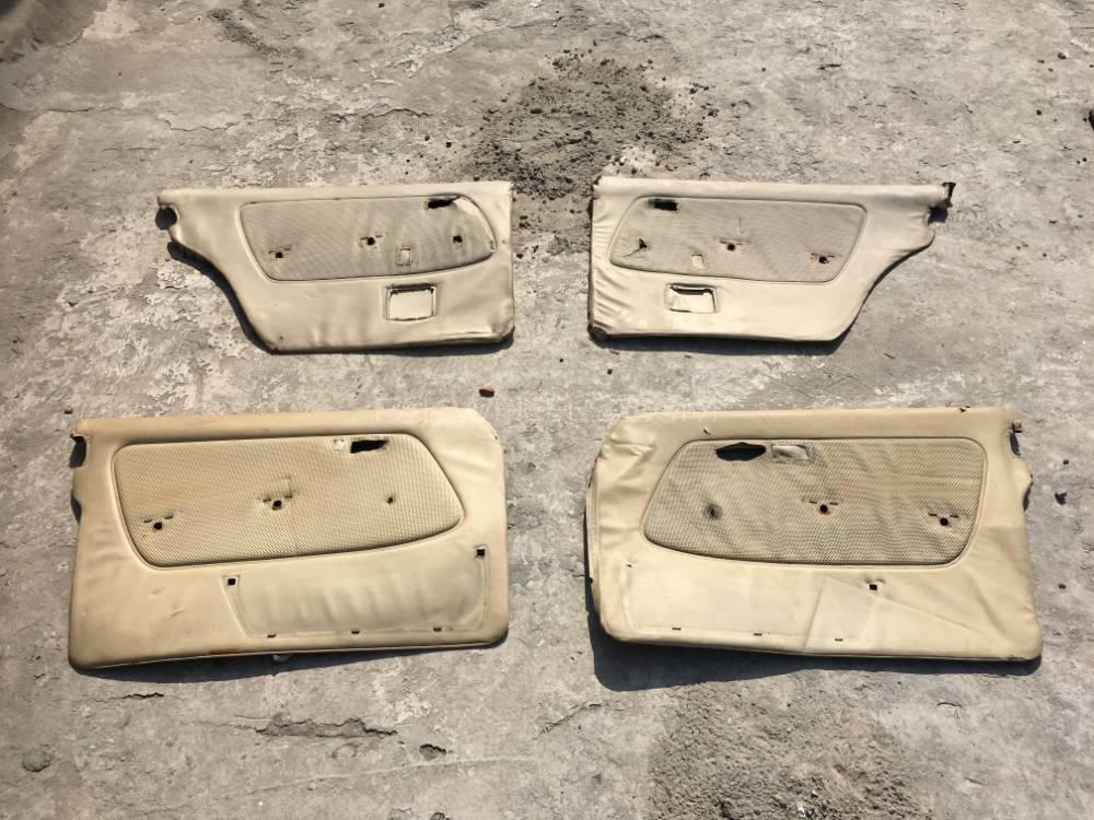 Original Door Cards & Automatic Brake Pedal Rubber Mercedes Benz W123 E-Class in Ivory Image-1