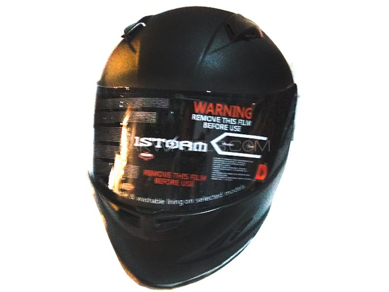ISTROM Matt Black Helmet Image-1