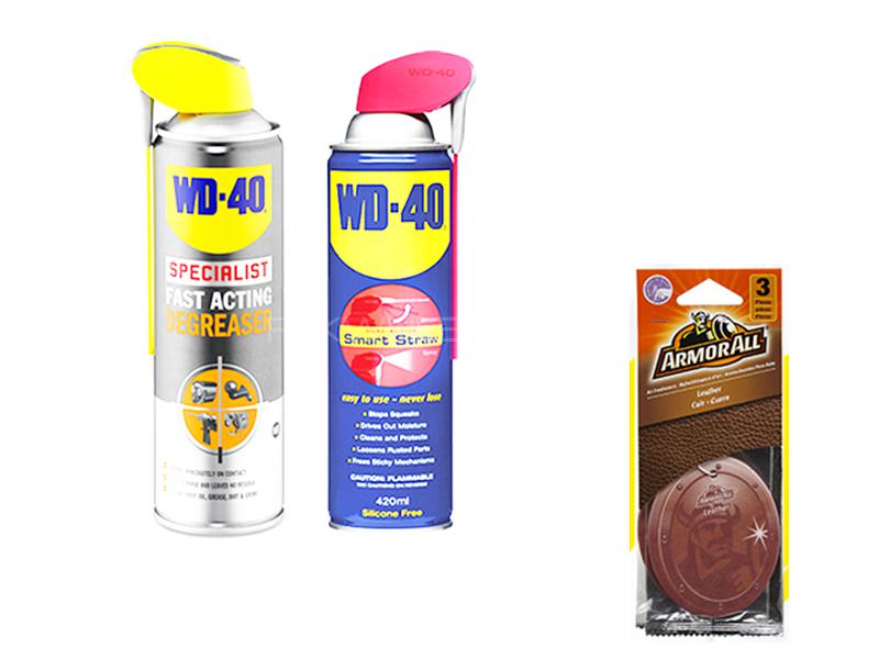 Car Wheel Clean And Protect Kit With Free 3 Pcs Armorall Air Frehener Image-1