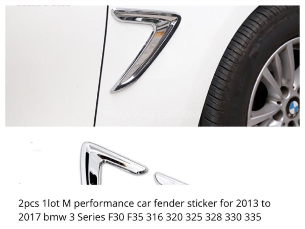 Bmw M performance sticker chrome car fender all models Image-1