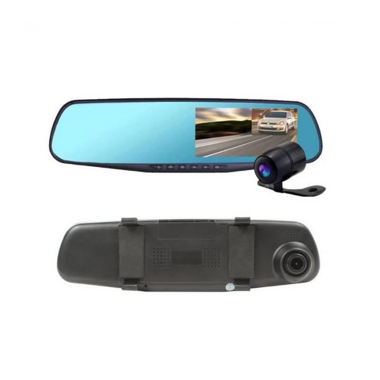 Car DVR Mirror DUAL Camera Front/Back Image-1