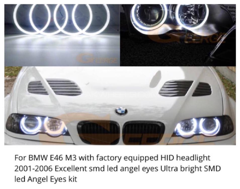 free delivery BMW projector headlights rings led angel eyes Image-1